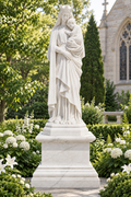 Queen of Heaven White Marble Statue – CHS-143