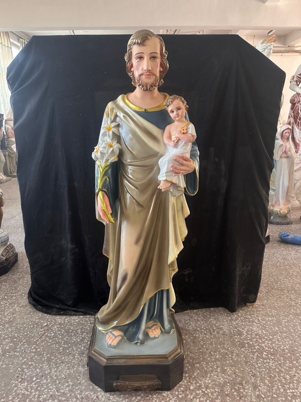 Saint Joseph with Child Jesus Statue SRC-654