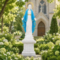 Our Lady of Grace White Marble Statue – CHS-827