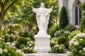 Sacred Heart of Jesus Open Arms White Marble Statue – CHS-824